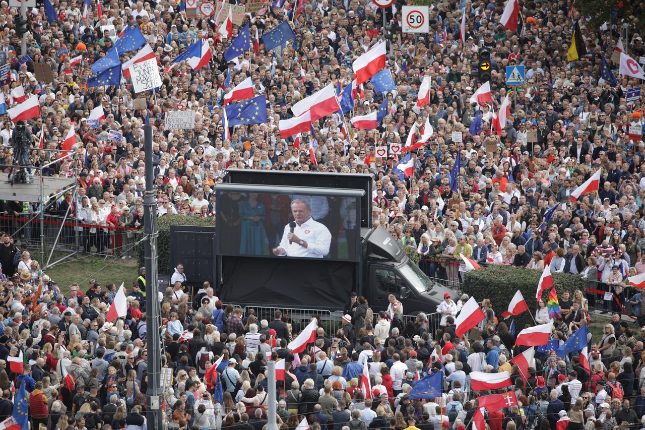Poland's Civic Platform party holds march in Warsaw