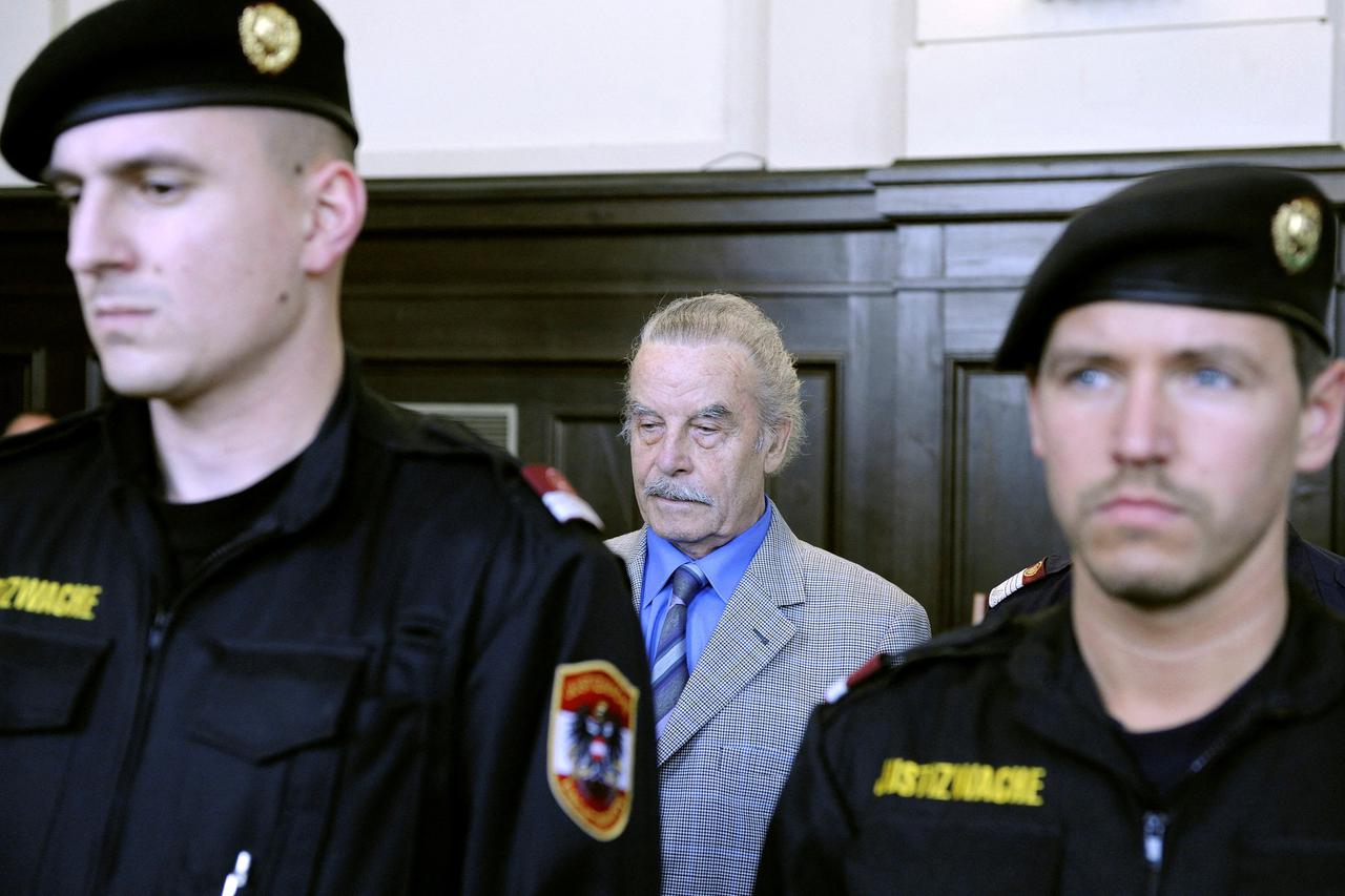 FILE PHOTO: Defendant Fritzl is pictured during proceedings the last day of his trial at the court of law in Sankt Poelten