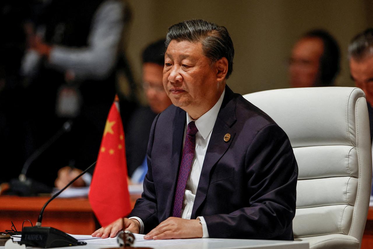 FILE PHOTO: Xi Jinping attends BRICS Summit in Johannesburg