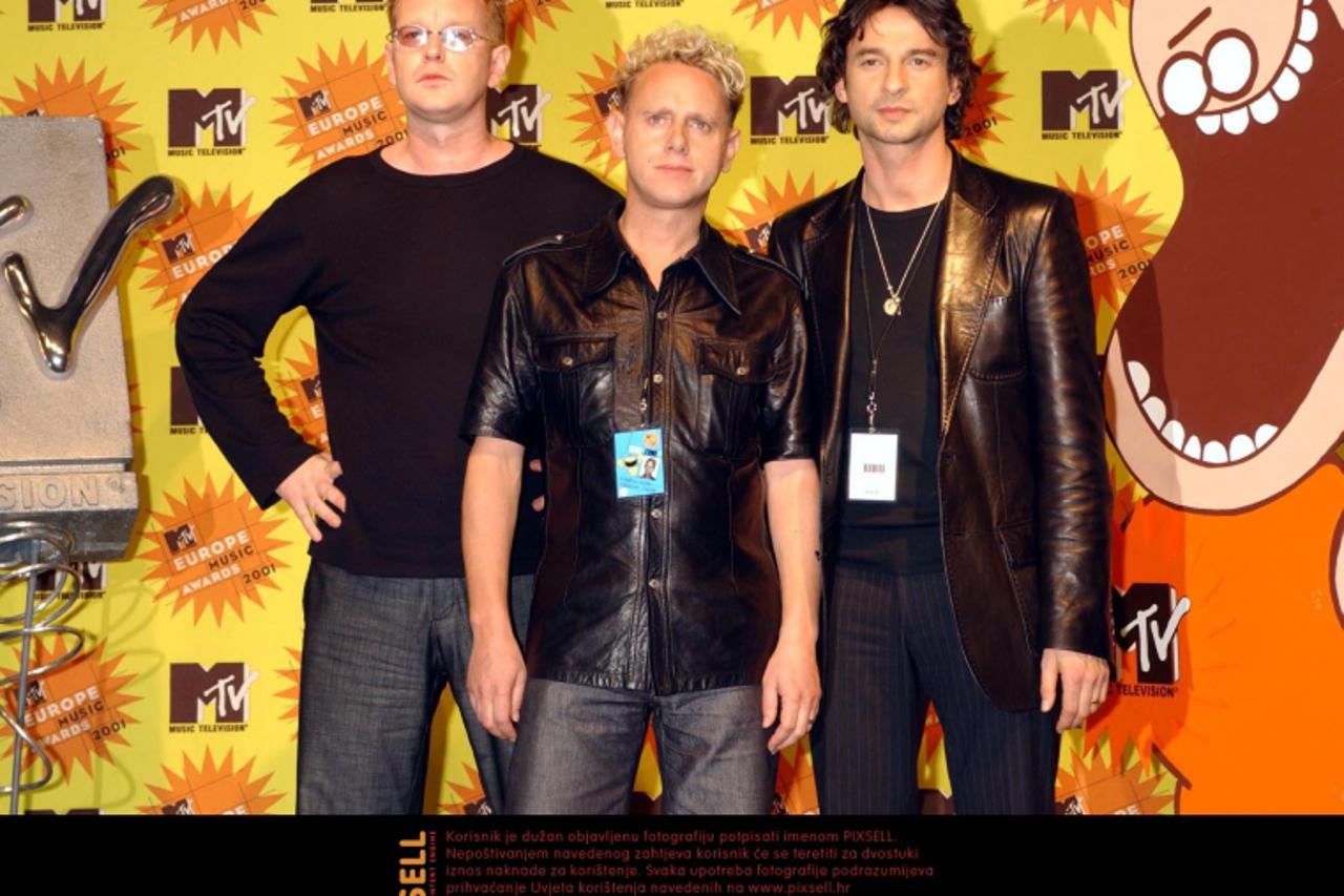 'Germany MTV awards Depeche Mode Depeche Mode during the MTV Europe Music Awards at the Festhalle in Frankfurt, Germany. The awards, being presented by Staines\'s very own Ali G, will be beamed to mil