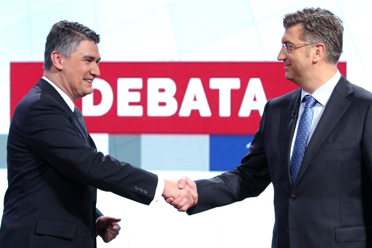 Zoran Milanović i Andrej Plenković u TV debati