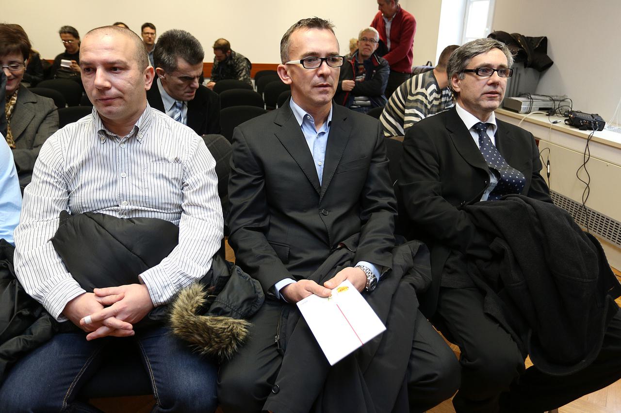 20.02.2014., Zagreb - Na Opcinskom kaznenom sudu pocela je glavne rasprava Tomislavu Prlicu i drugima u jednoj od najvecih prevara u modernoj hrvatskoj povijesti, aferi Forex.  Photo: