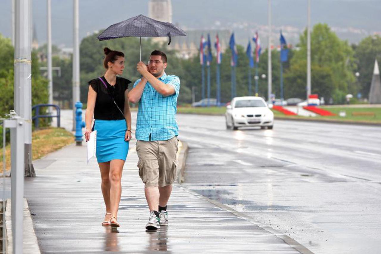 Ljetna kiša u Zagrebu 