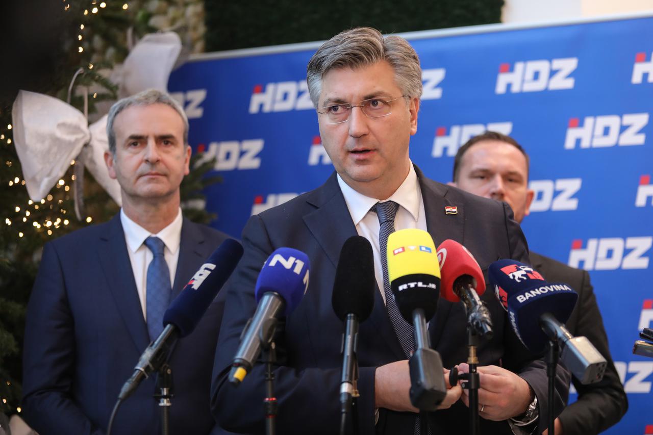 Velika Gorica: Andrej Plenkovi? dao je izjavu nakon Nacionalnog odbora HDZ-a