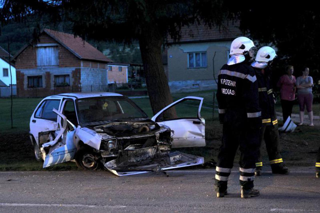 Požega,Viškovici,prometna nesreća,udario u drvo,Clio