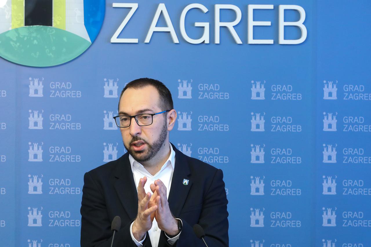 Zagreb: Redovna konferencija za medije gradonačelnika Tomaševića