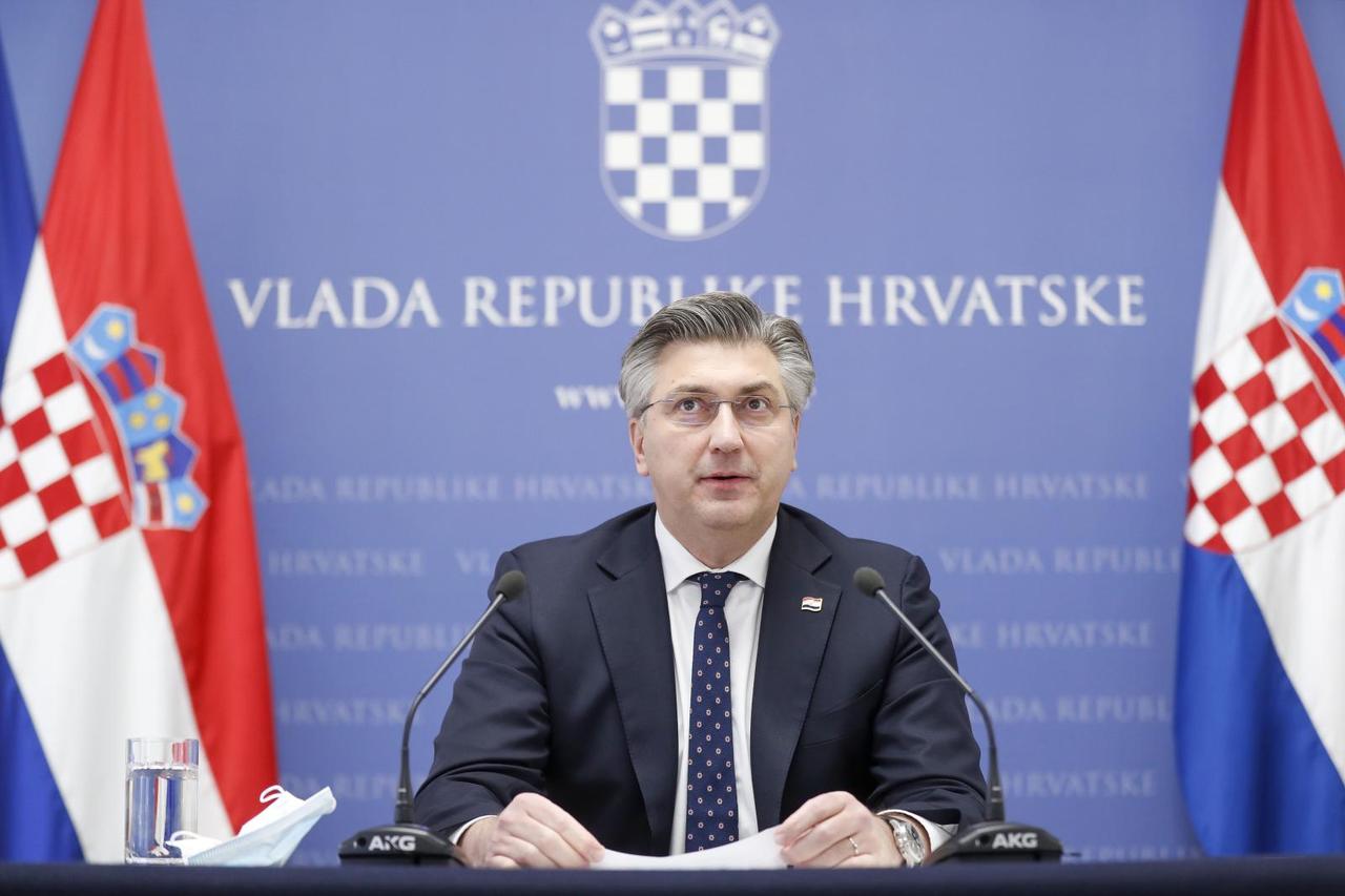 Zagreb: Andrej Plenković održao konferenciju za medije