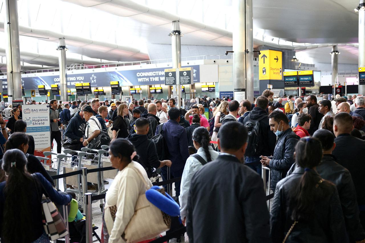 FILE PHOTO: Terminal 2 at Heathrow Airport in London
