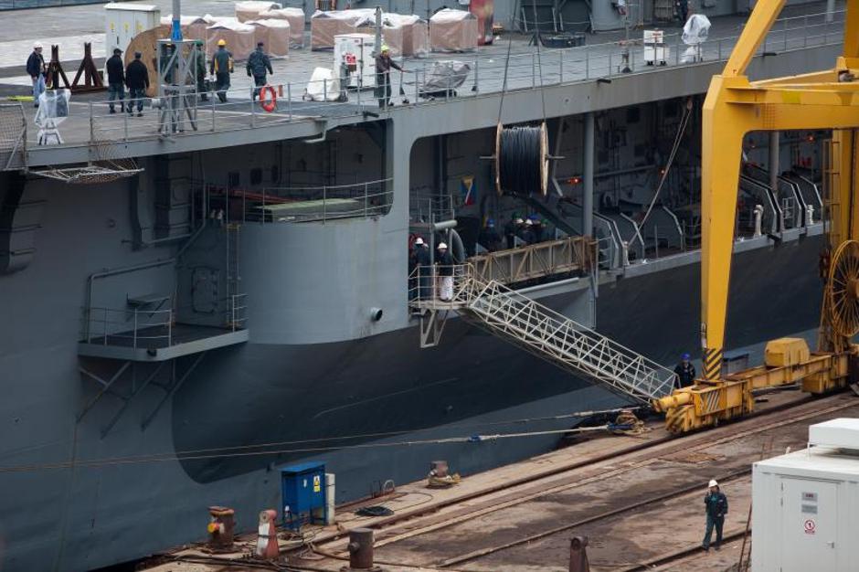  Zapovjedni brod američke ratne mornarice na remontu u brodogradilišti Viktor Lenac