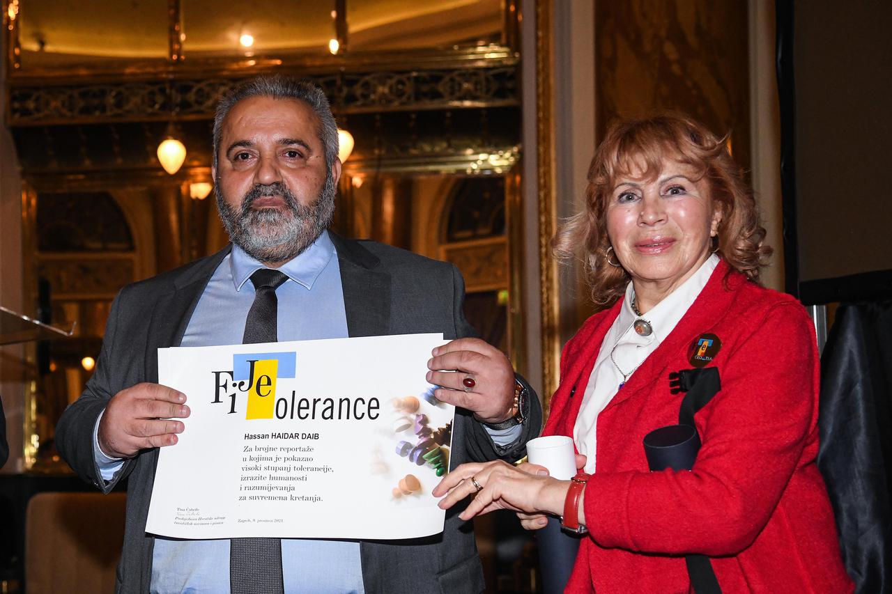 Zagreb: Novinar Večernjeg lista Hassan Haidar Diab dobio je nagradu Fijet Tolerance