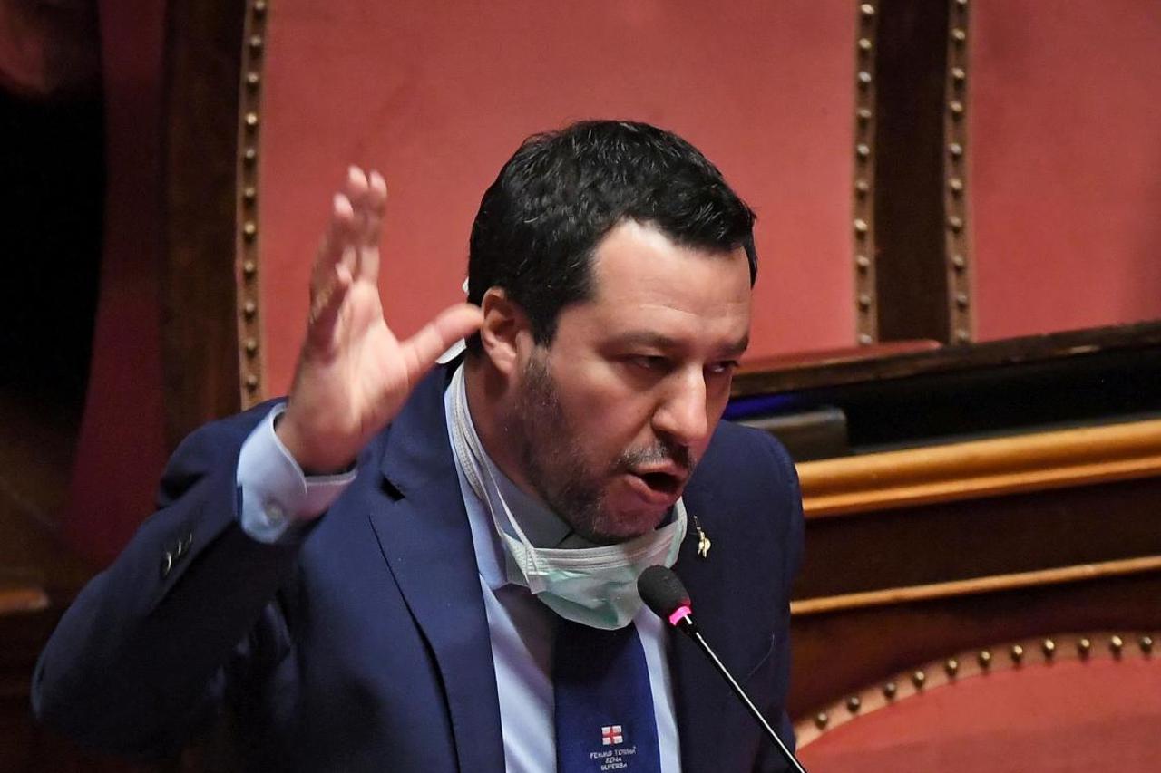 Italian PM Conte addresses Senate on coronavirus disease (COVID-19), in Rome