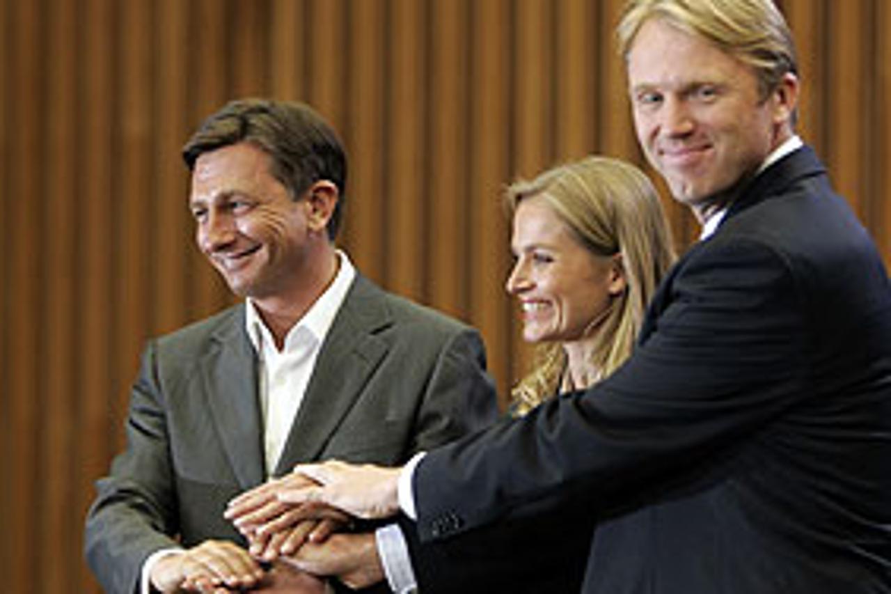 Borut Pahor s koalicijskim partnerima