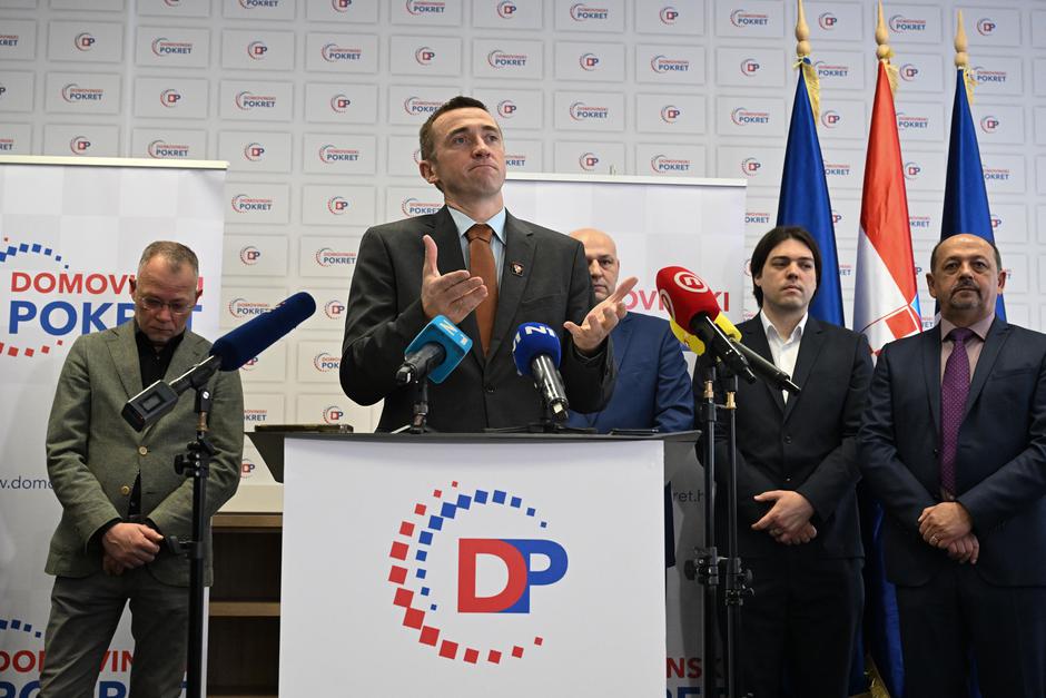 Zagreb: Konferencija nakon koalicijskog sporazuma Domovinskog pokreta i drugih stranaka