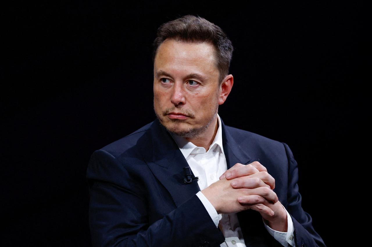 FILE PHOTO: Tesla CEO and X owner Elon Musk attends the VivaTech conference in Paris