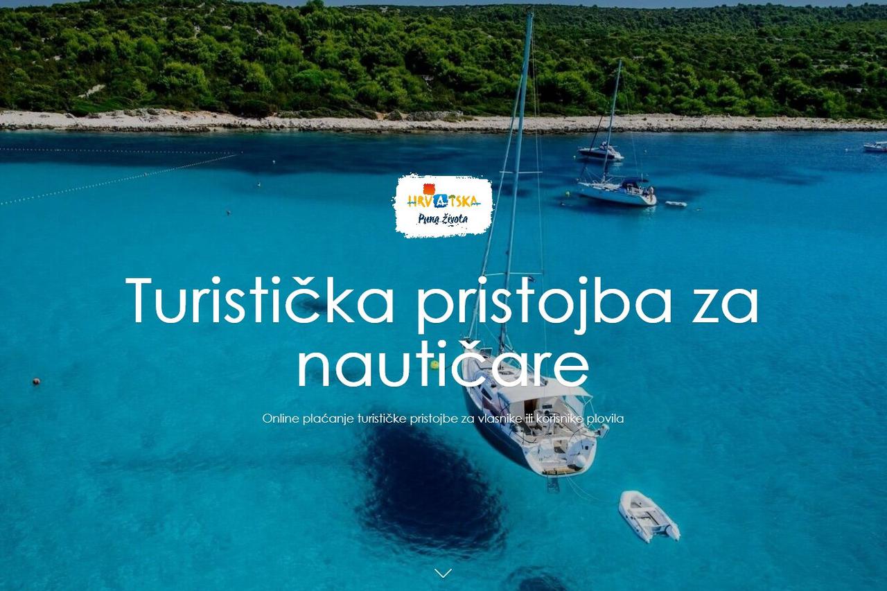 Hrvatska turistička zajednica pokrenula portal za online plaćanje  turističke pristojbe u nautici