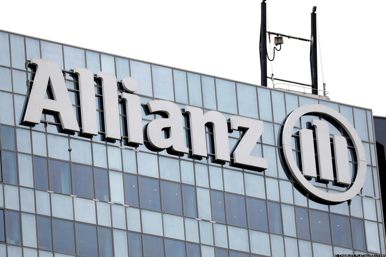 FILE PHOTO: The logo of insurer Allianz SE is seen on the company building in Puteaux at the financial and business district of La Defense near Paris