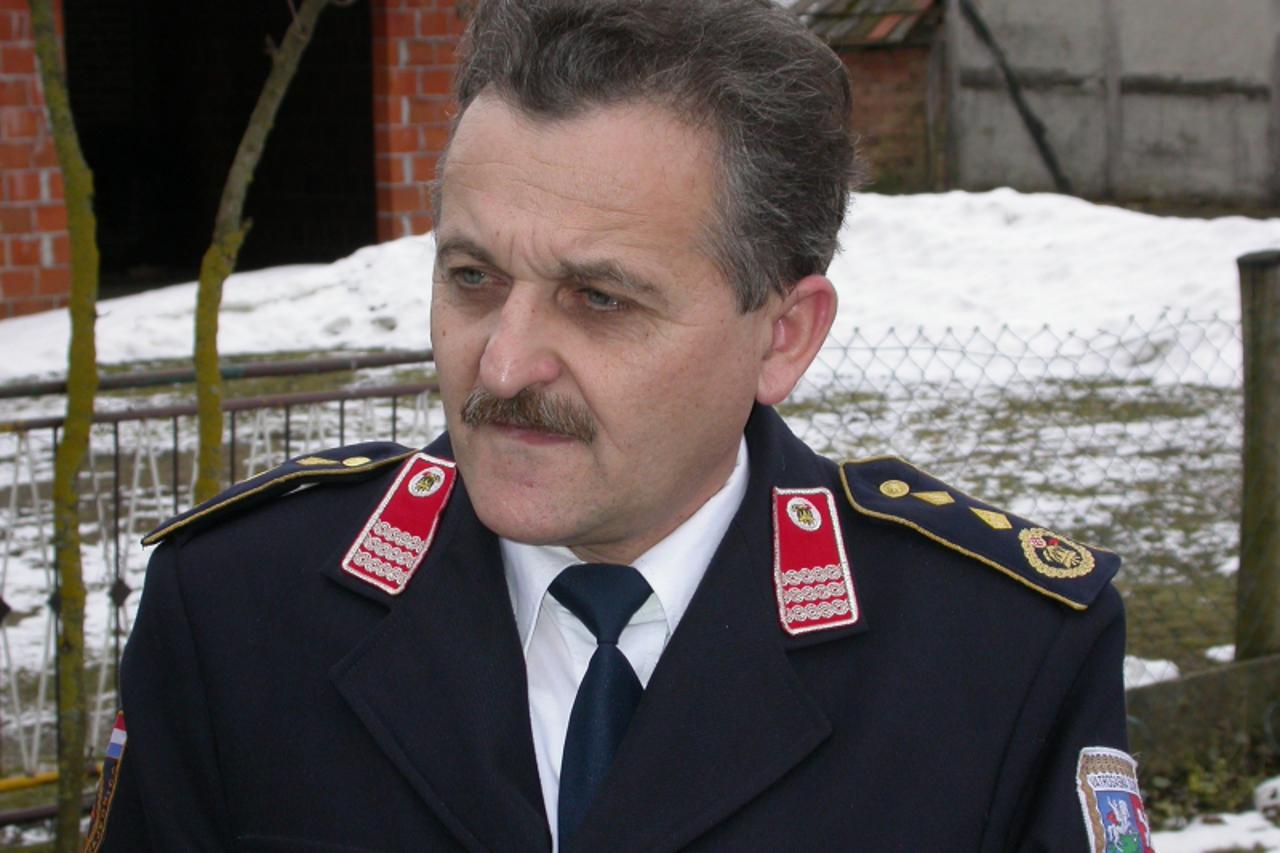 '01.02.2011., Bjelovar - Zeljko Jambrek, zapovjednik Vatrogasne zajednice Bjelovarsko-bilogorske zupanije Photo: Damir Spehar/PIXSELL'