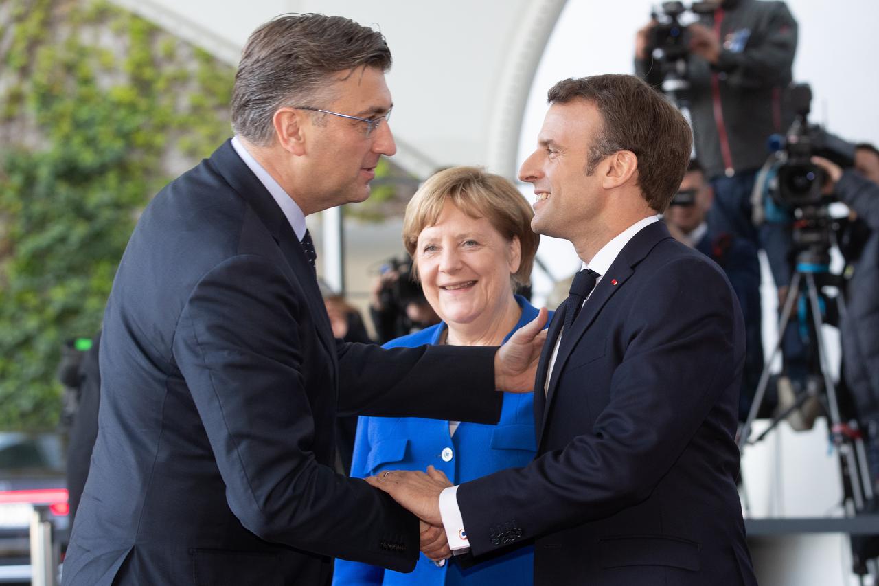 Andrej Plenković i Emmanuel Macron