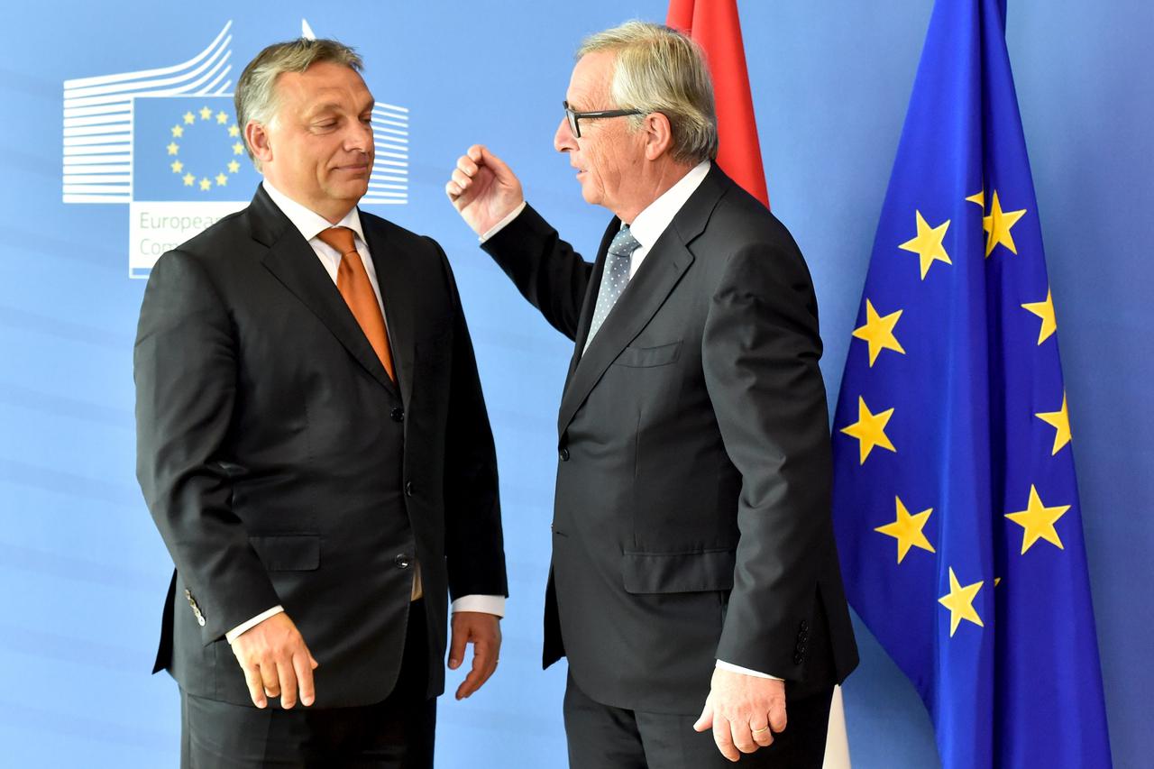 Viktor Orban i Jean-Claude Juncker