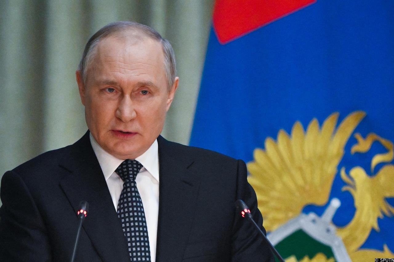 Russia's President Putin attends a meeting of the General Procurator's Office board in Moscow