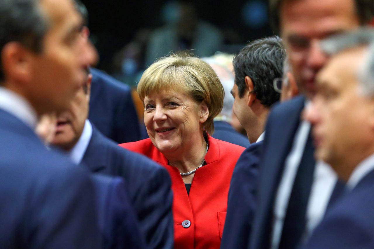 German Chancellor Angela Merkel attends a European Union leaders summit in Brussels, Belgium October 20, 2016. REUTERS/Yves Herman
