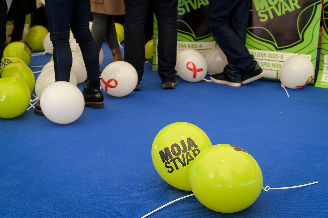 Zagreb: Konferencija za medije povodom obilježavanja Svjetskog dana AIDS-a.