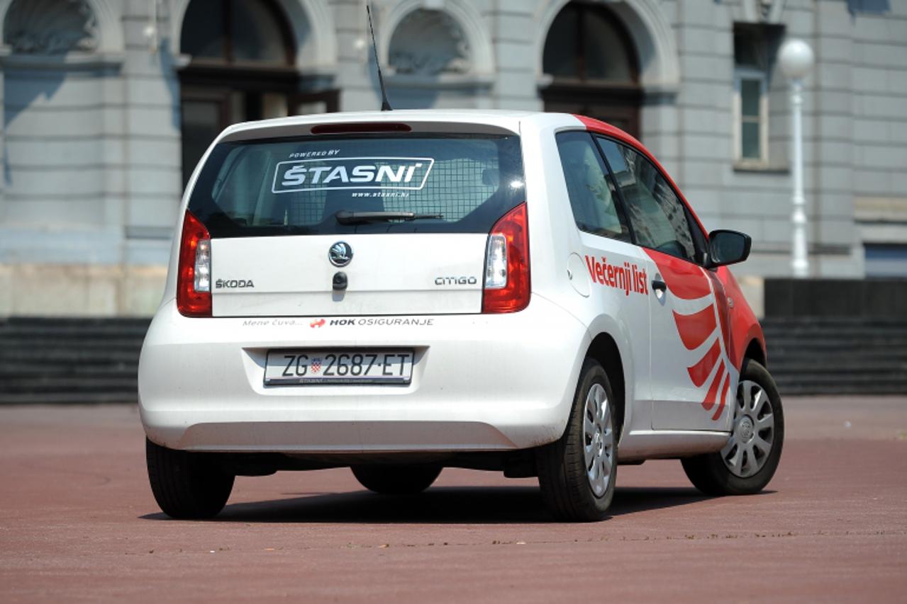 '19.06.2013., , Zagreb -  Automobil leteceg reportera u gradu.  Photo: Daniel Kasap/PIXSELL'