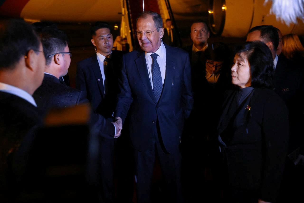 Russian Foreign Minister Lavrov arrives in North Korea