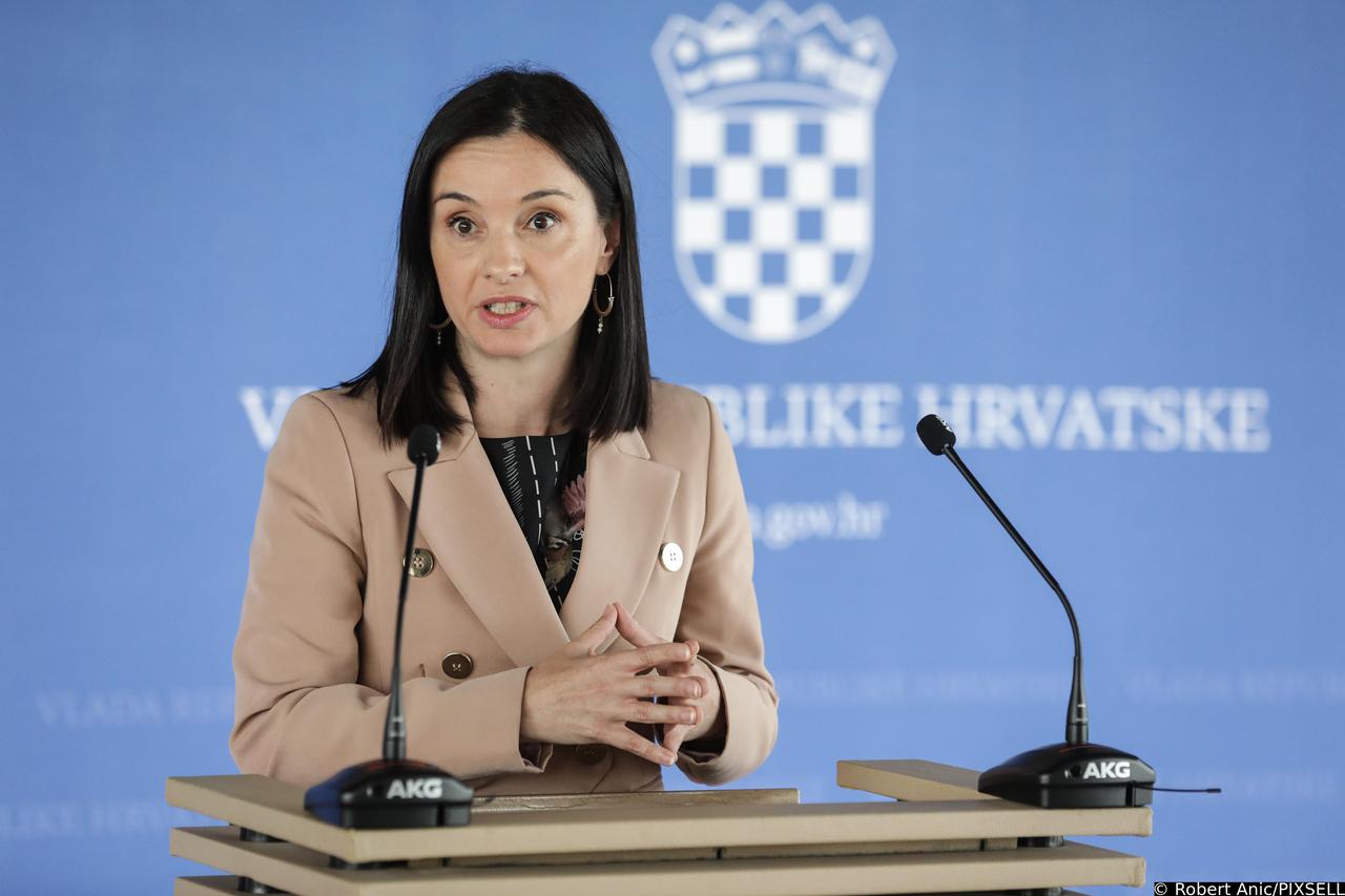 Zagreb: Marija Vučković dala izjavu nakon sjednice Vlade