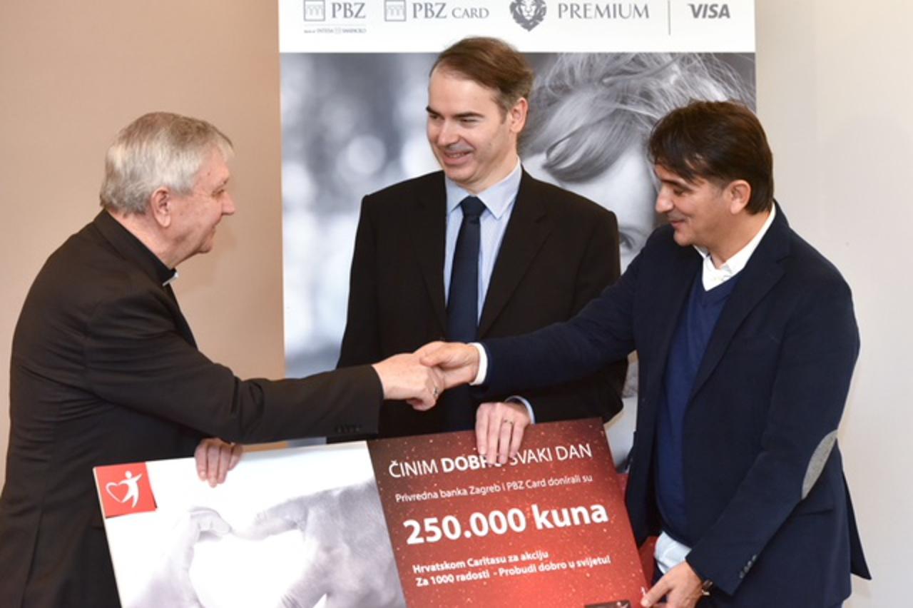 PBZ Grupa donirala 250.000 kuna programu  Hrvatskog Caritasa Za 1000 radosti  - Probudi dobro u svijetu!