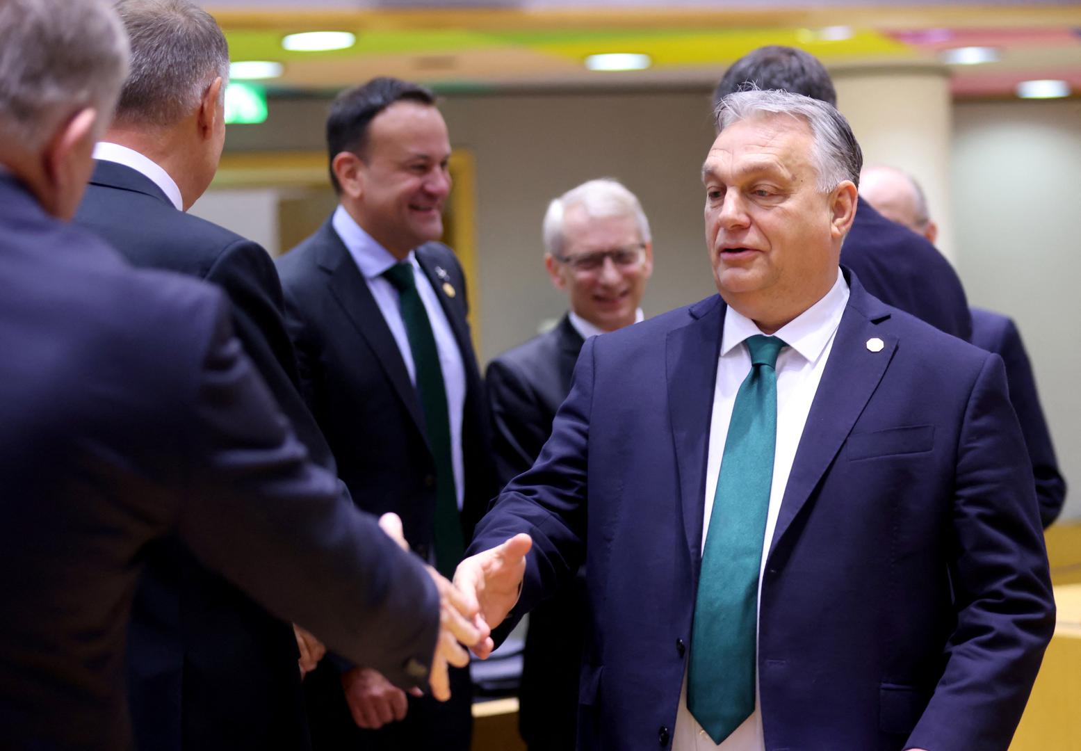 Hungary's Prime Minister Viktor Orban attends a European Union summit in Brussels, Belgium February 1, 2024. REUTERS/Johanna Geron Photo: JOHANNA GERON/REUTERS
