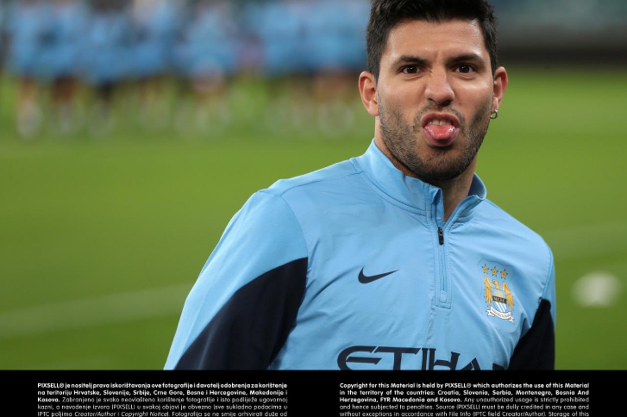 'Manchester City\'s Sergio Aguero during a training session in DurbanPhoto: Press Association/PIXSELL'