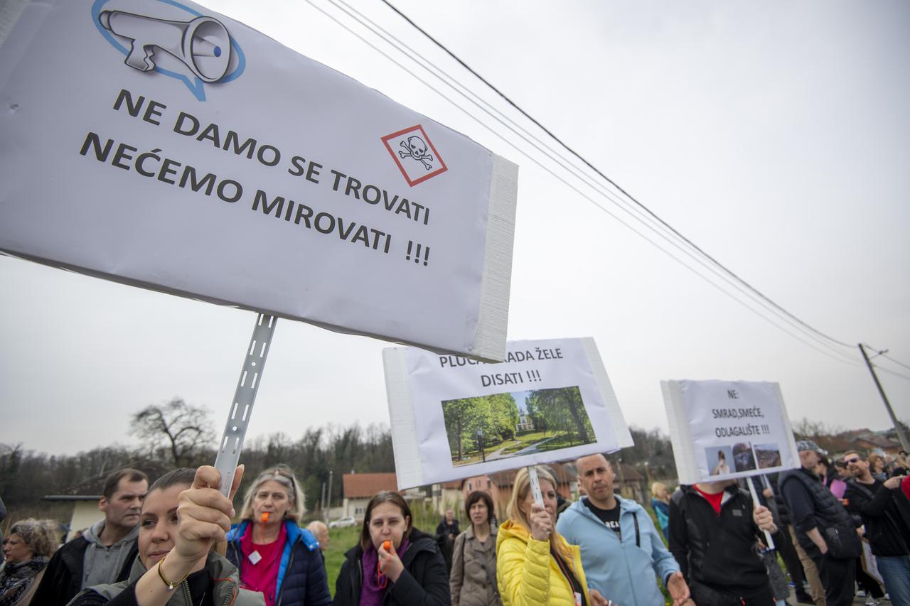 Zagreb: Prosvjed protiv gradskog biootpada u rasadniku Čret