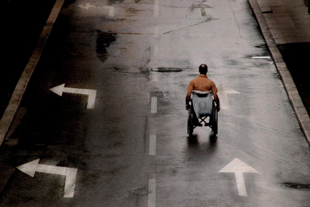 'Photo: Dusko Marusic/Vecernji list oprez -invalidi na cesti FOTO DUSKO MARUSIC'