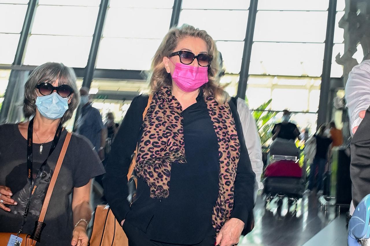 Exclusive Cannes Catherine Deneuve At Nice Airport