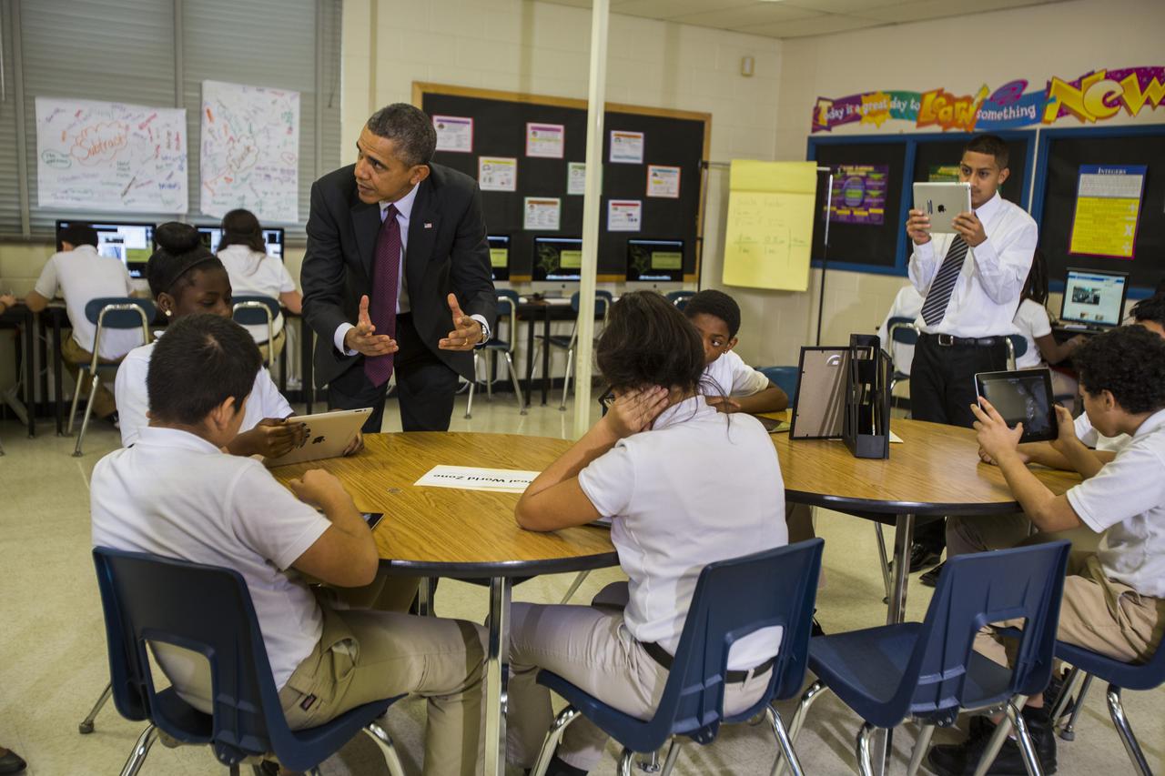 Obama i učenici