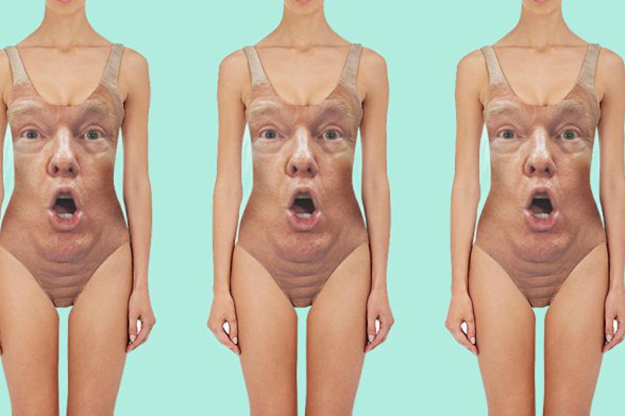 Kupaći kostim s likom Donalda Trumpa
