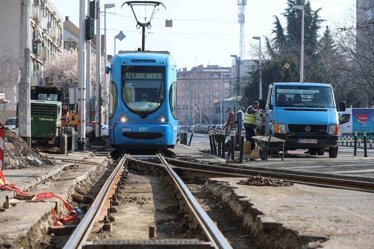 Zagreb: Radovi na rekonstrukciji tramvajskog okretišta Ljubljanica