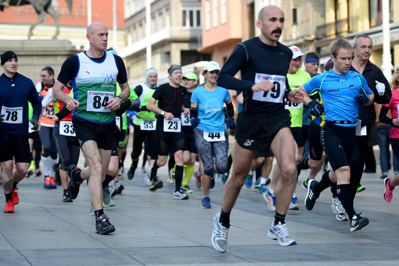 Zagreb: Start 40. me?unarodnog supermaratona Zagreb-?azma, Od Kaptola do Kaptola