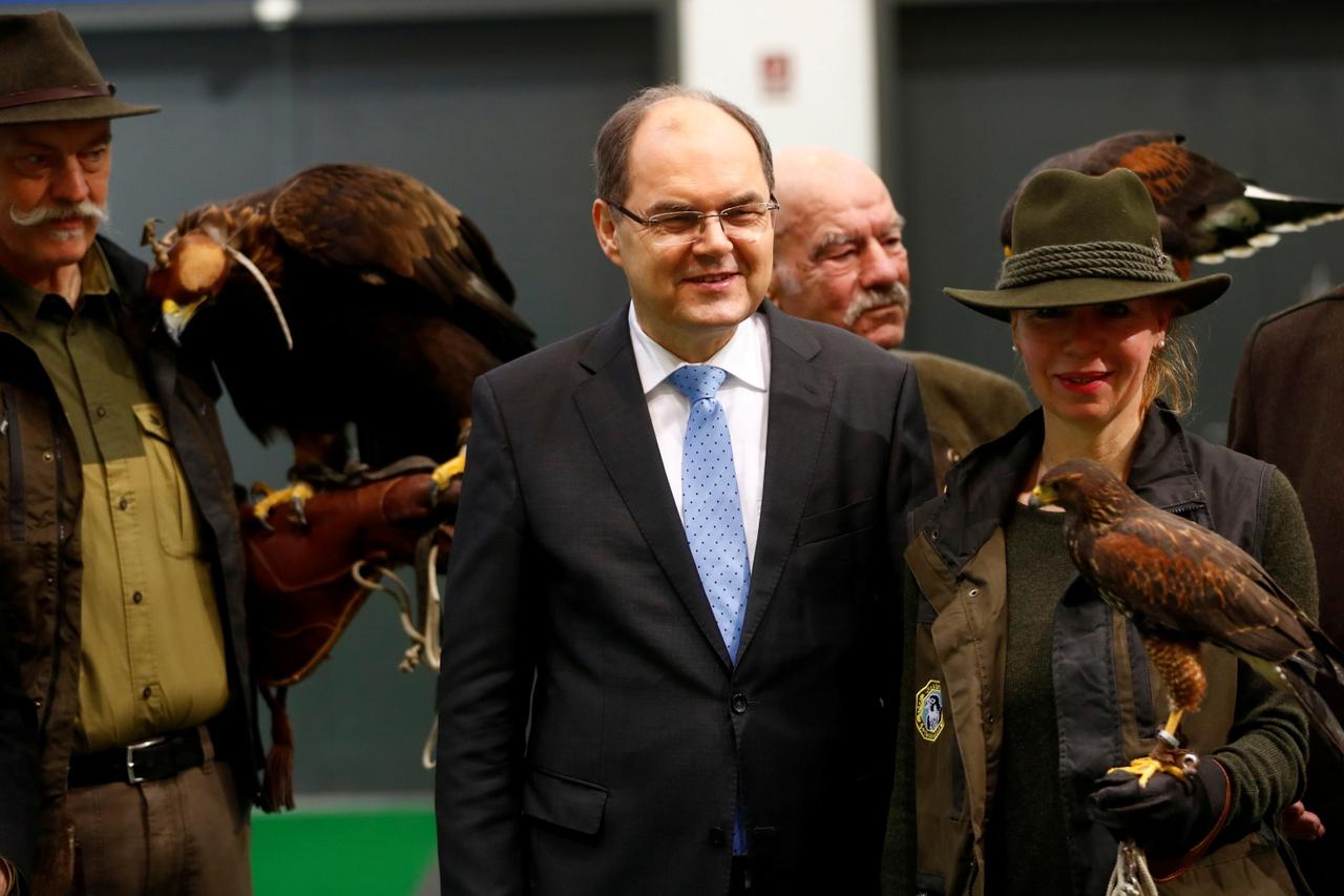 FILE PHOTO: German Agriculture Minister Christian Schmidt attends the opening tour of the Green Week international food, agriculture and horticulture fair in Berlin