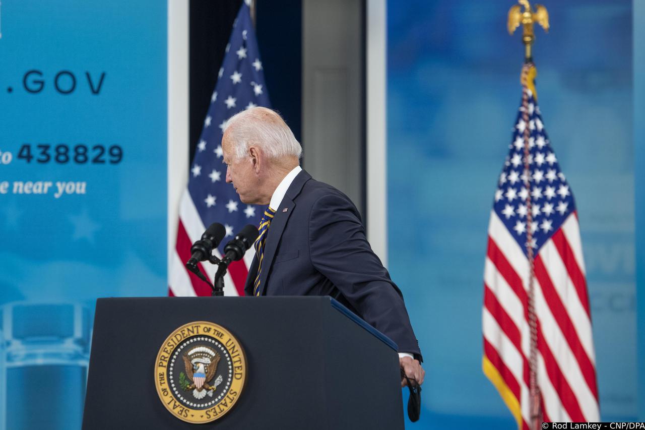 United States President Joe Biden delivers an update on the COVID-19 response and the vaccination program