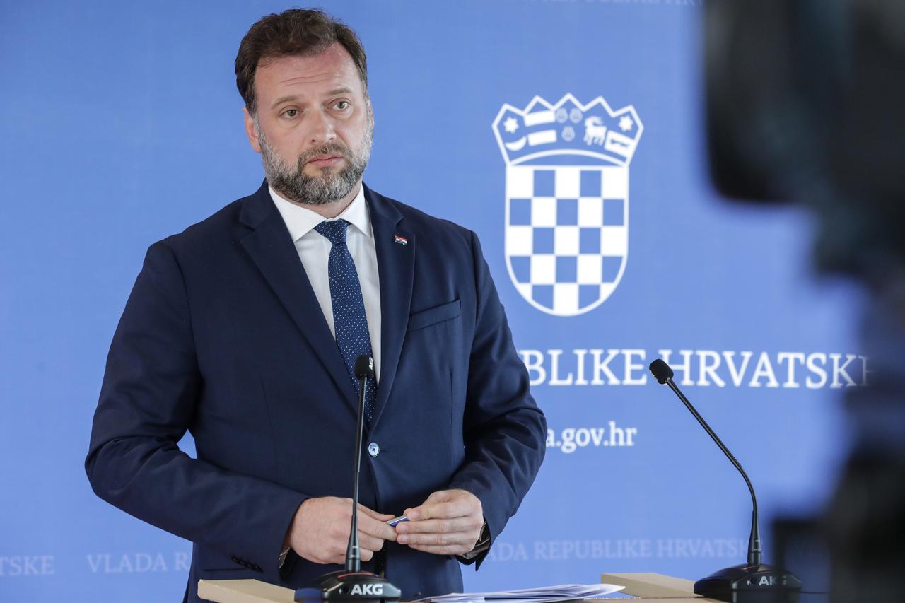 Zagreb: Mario Banožić dao je izjavu medijima nakon sjednice Vlade