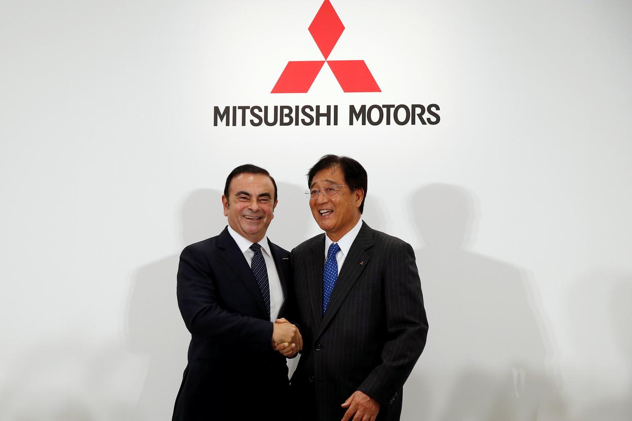 Carlos Ghosn i Osamu Masuko, šefovi Renault-Nissana i Mitsubishija