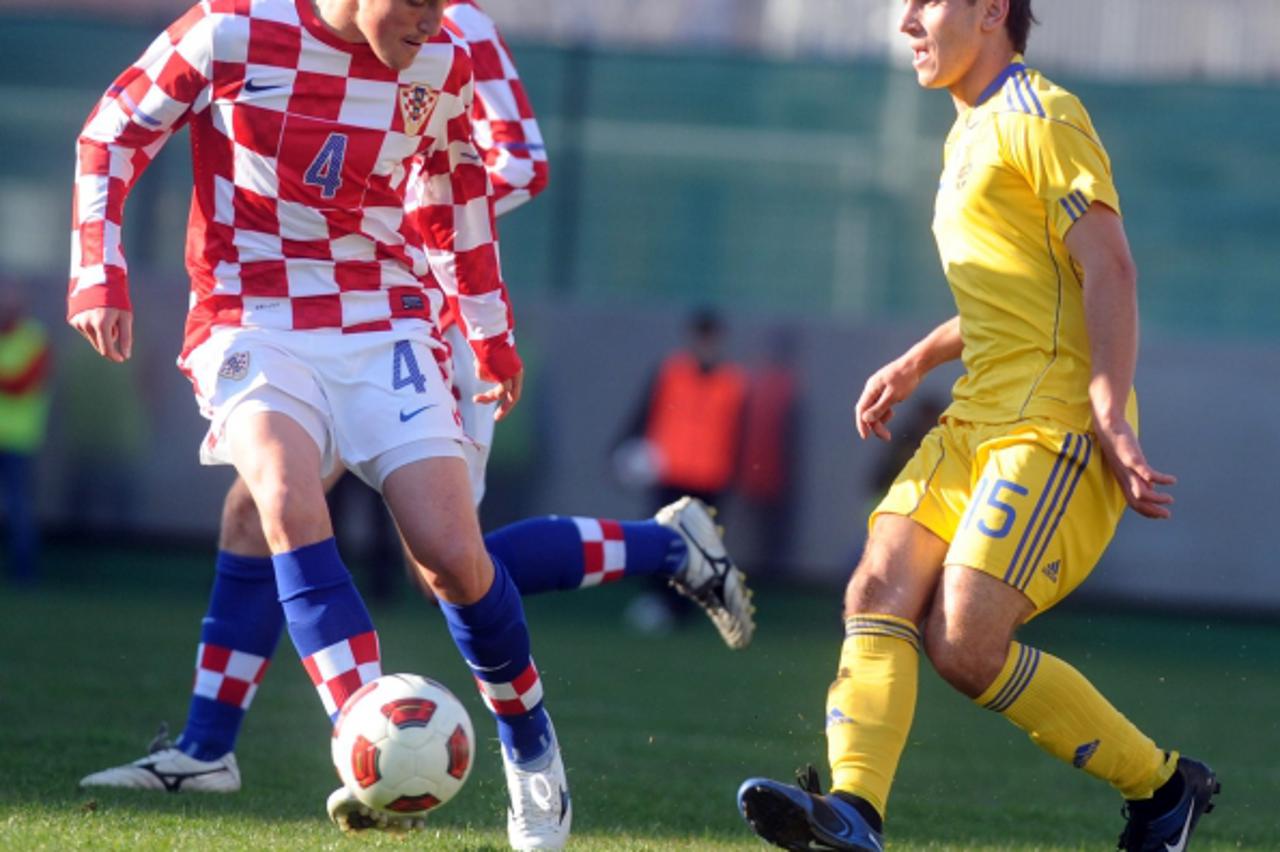 '24.03.2011., Dugopolje, Split - Prijateljska nogometna utakmica U-21 reprezentacija Hrvatske i Ukrajine.Ademi Arijan Photo: Nino Strmotic/PIXSELL'