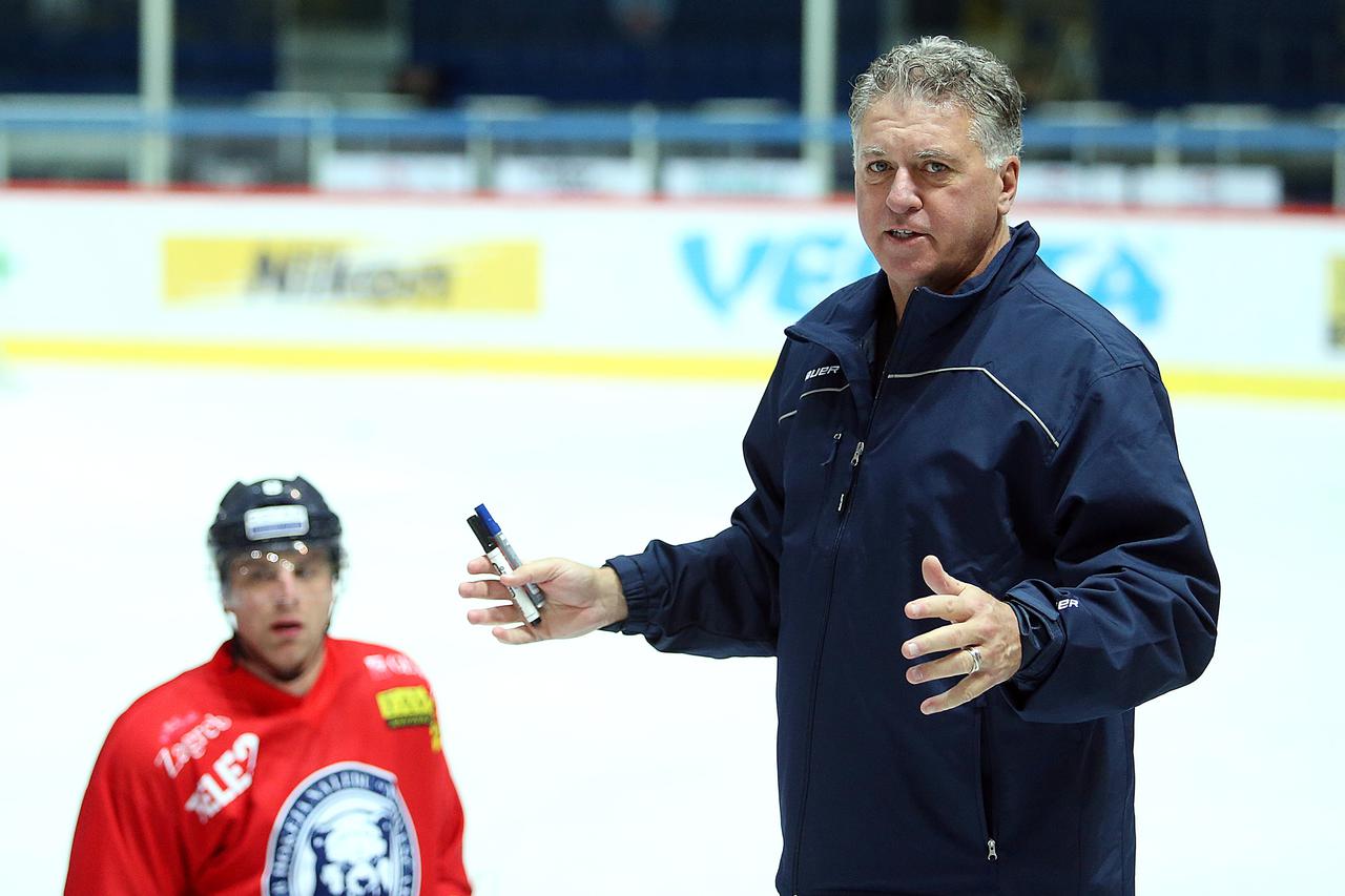 27.10.2014., Zagreb - Doug Shedden, trener KHL Medvescak.  Photo: Goran Stanzl/PIXSELL