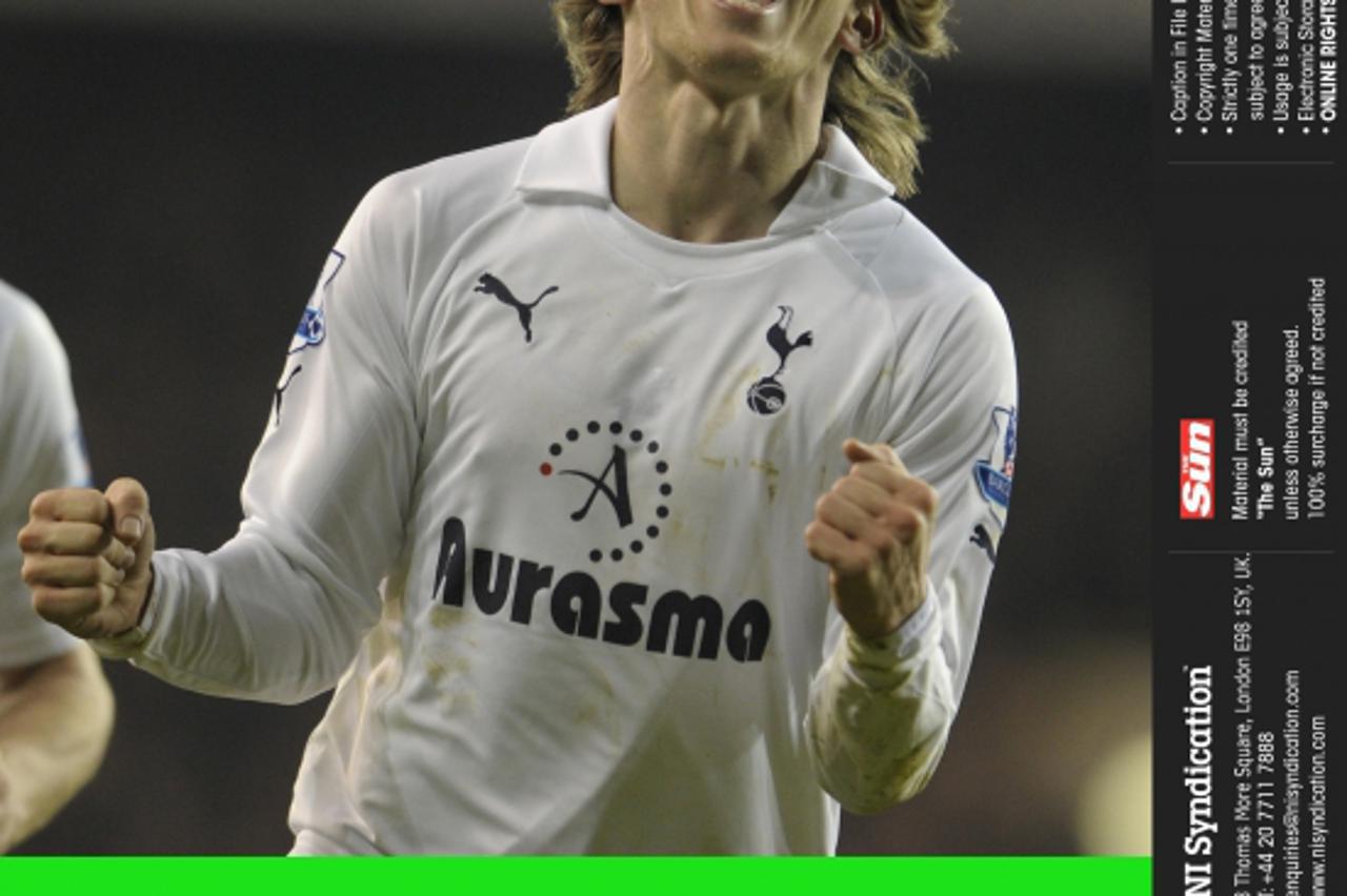 '31.01.12. Tottenham Hotspur 3 Wigan Athletic 1. FA Premier League. Luka Modric Credit: The Sun Online rights must be cleared by N.I.Syndication Photo: NI Syndication/PIXSELL'
