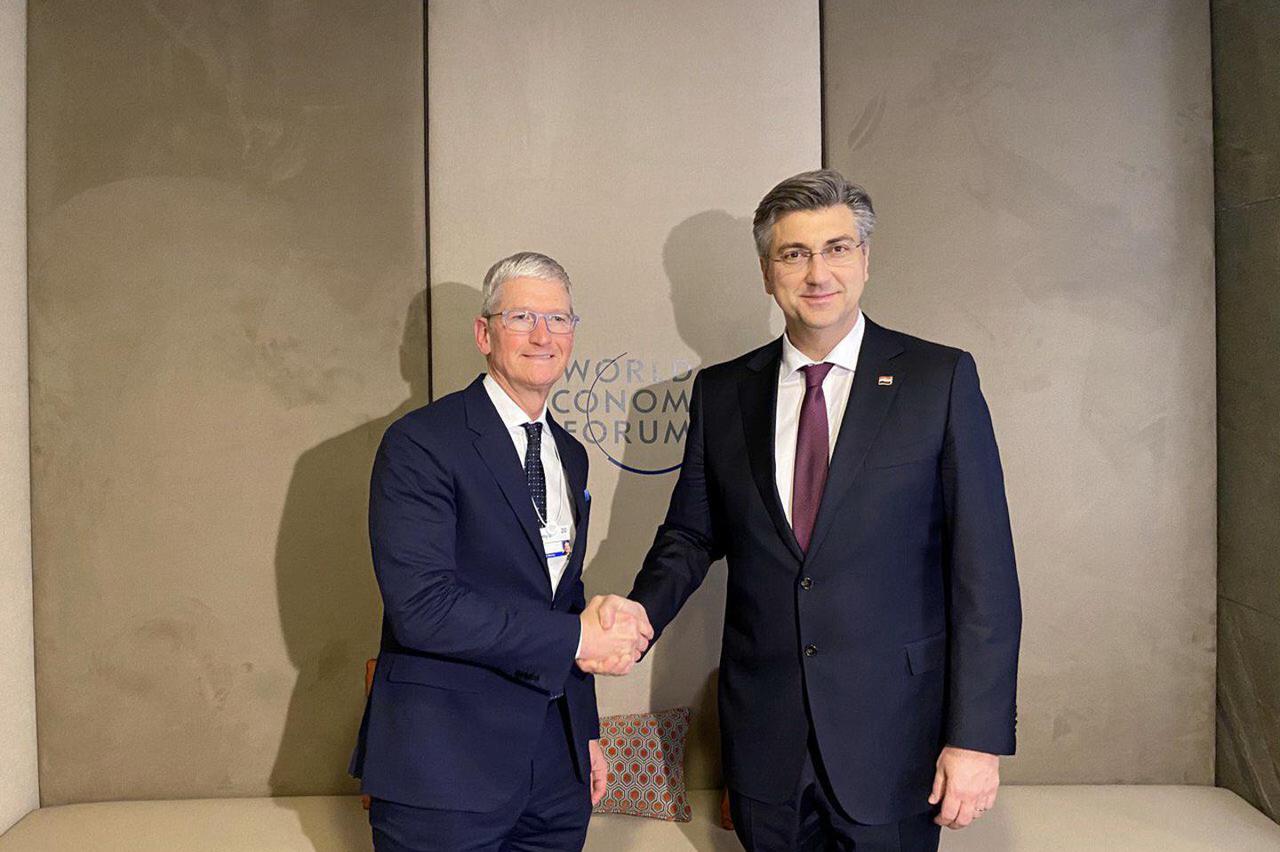 Hrvatski premijer susreo se na Svjetskom ekonomskom forumu s predsjednikom Applea