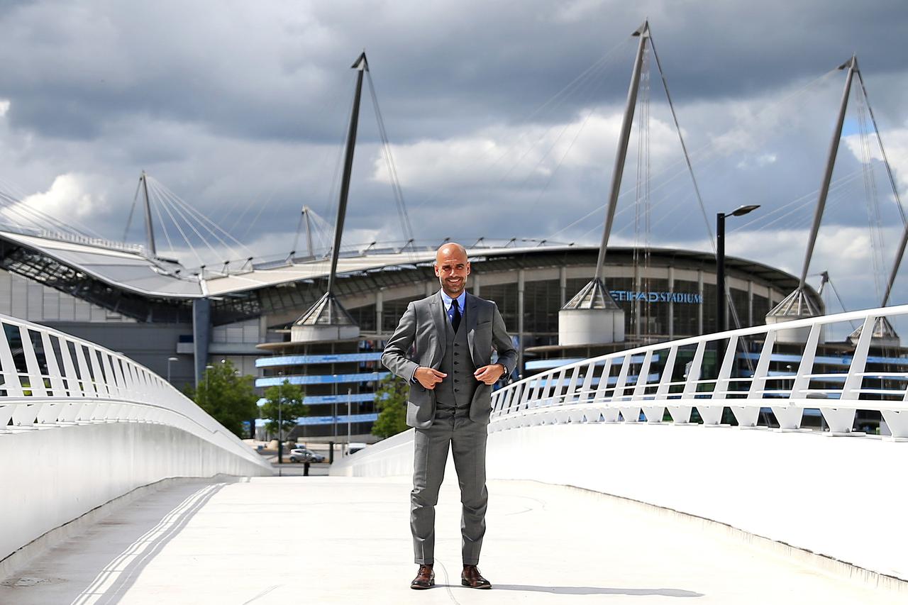 Pep Guardiola press conference - Etihad Stadium - ManchesterPep Guardiola is unveiled as the new manager of Manchester City at the Etihad Stadium, Manchester. Picture date July 8th, 2016 Pic Matt McNulty/Sportimage via PA ImagesMatt McNulty Photo: Press A