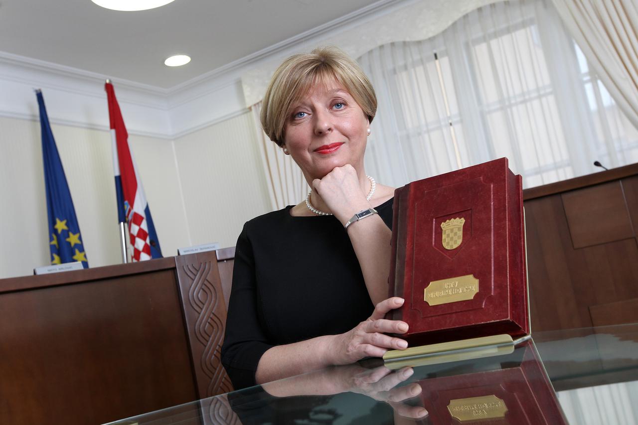12.02.2013., Zagreb - Jasna Omejec, predsjednica Ustavnog suda Republike Hrvatske