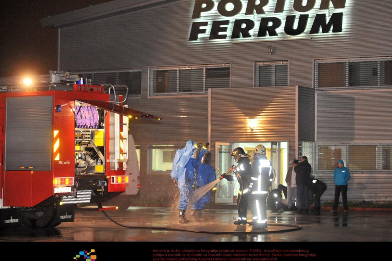 \'18.09.2010., Jankomir, Zagreb - Ocevid u tvornici Portum Ferrum otrovala se i umrla dvojca muskaraca. Photo: Antonio Bronic/PIXSELL\'
